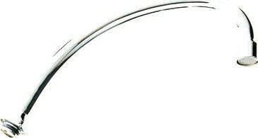 Hydroland Wylewka F-117 J-Type Faucet Spout 3/4" 170mm Chrome Integrated Aerator