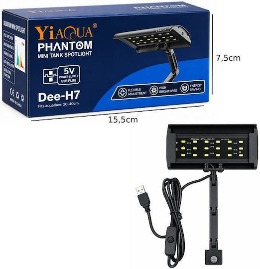 Yiaqua Led Lamp for Aquarium Lighting 9W