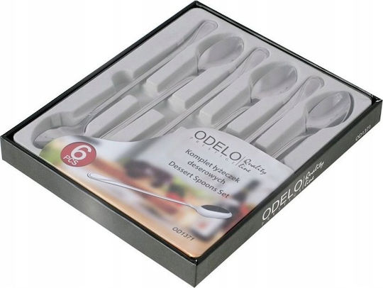 Odelo Metallische Silber Löffel Für Dessert Eiscreme 19cm 6 Stück