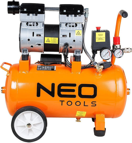 Neo Tools Air Compressor 80dB with 24lt Air Chamber