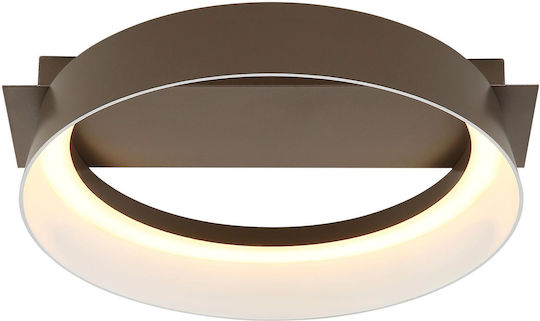 Globo Lighting Deckenleuchte Braun mit Integrierter LED
