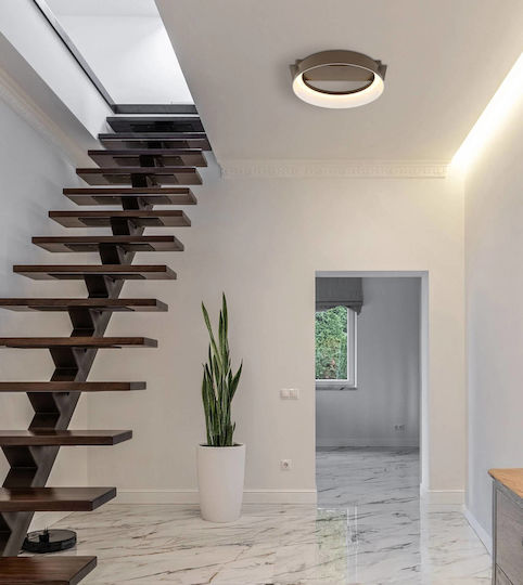 Globo Lighting Deckenleuchte Braun mit Integrierter LED