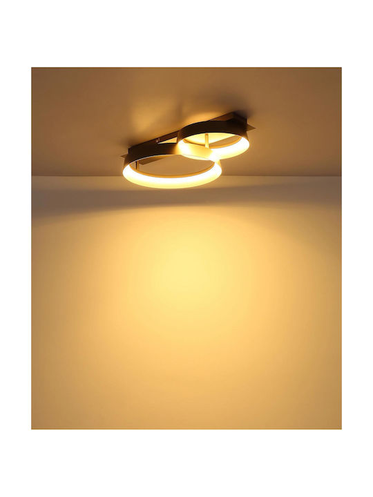 Globo Lighting Lumină De Tavan Montată Maro Cu LED Integrat