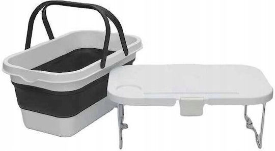 InnovaGoods Platinet Декоративна Кошница Пластмасова с Капак Бяла 47x29x23.5см