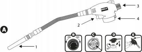 Dedra Gas Blow Torch with Ignition