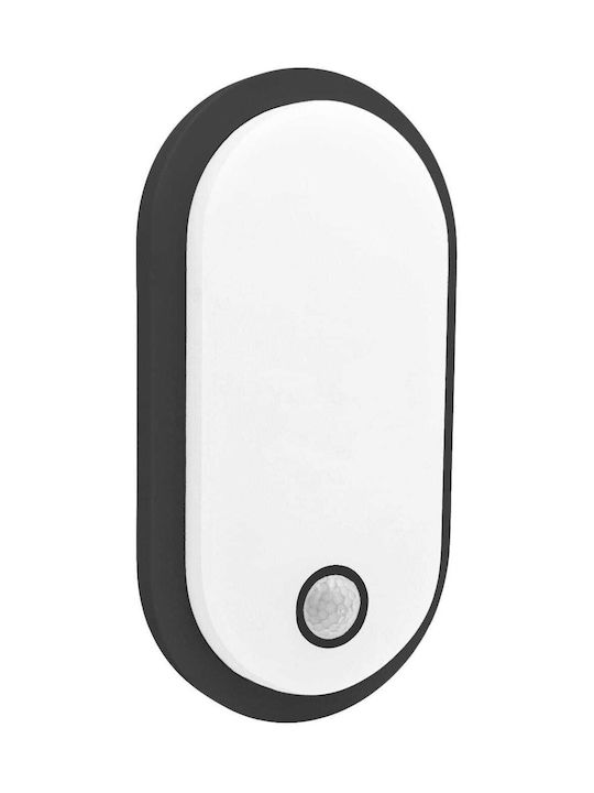 Maclean Energy Waterproof Outdoor Ceiling Light with Built-In LED in White MCE534