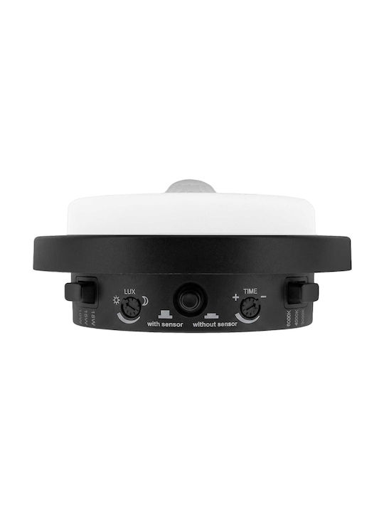 Maclean Energy Waterproof Outdoor Ceiling Light with Built-In LED in White MCE534