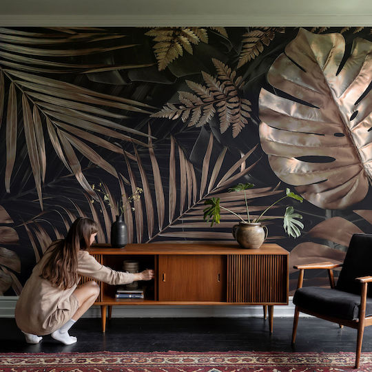 Self-Adhesive Brown Wallpaper 152x104cm