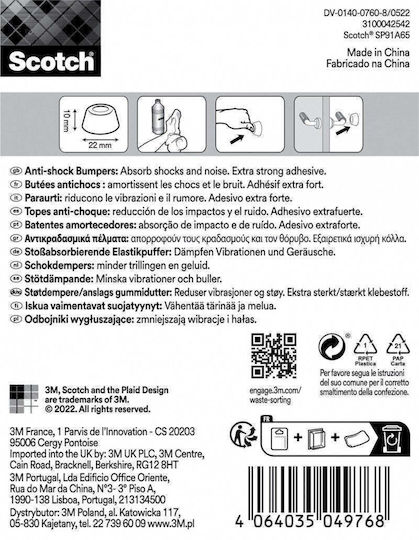 Scotch Fetruri Rotunde Cu Autocolant și Diametru 22mm 4 Bucăți