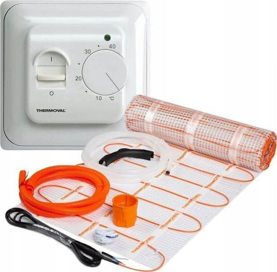 Thermoval Thermoeltes Teppich Tv Bis 50 170w/m² 1.0m² Selbstklebend Einseitige Stromversorgung