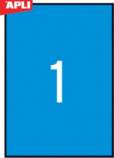 Apli Self-Adhesive A4 Labels Rectangular 210x297mm