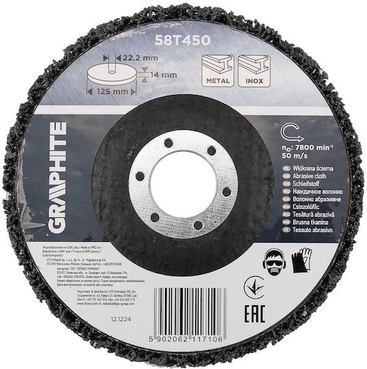 Graphite Schleifscheibe Metall 125mm