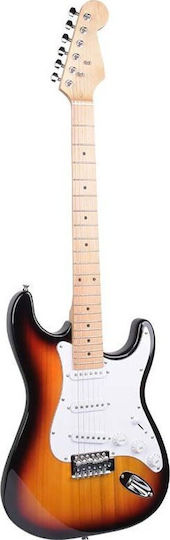 Elektrische Gitarre ST Style mit HH Tonabnehmer-Anordnung Schwarze mit E-Gitarren