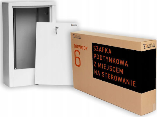 Szpms-2 Χωνευτό Ντουλάπι Elektrische Schalttafel-Zubehör Rahmen Κάλυψης Χώρο Έλεγχο 6 Κυκλωμάτων P X Υ X Β 472x730 Εξωτ 430x730 Εσωτ X120 Sigma-li Tg.szpms-2