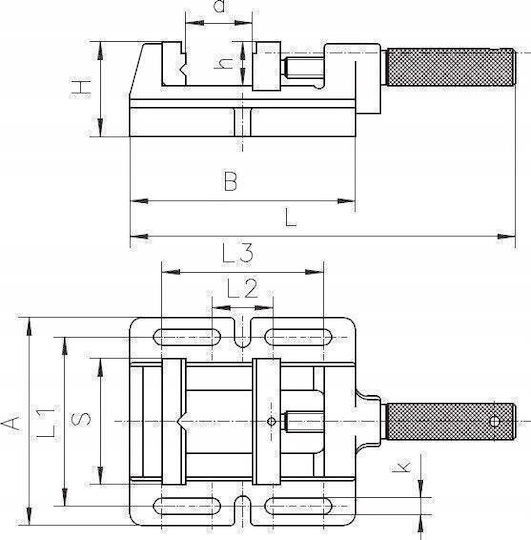 Μέγγενη από Μαντέμι με Μέγιστο Άνοιγμα 120mm