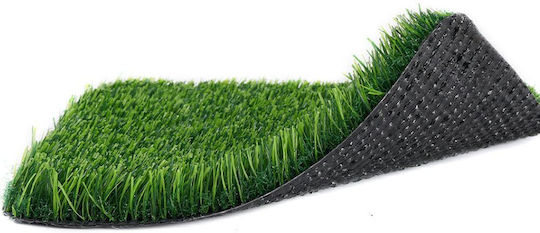 Synthetischer Rasen in Rolle mit Höhe 25mm und Länge 25m in Braun Farbe