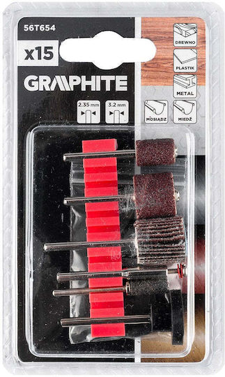 Graphite Шкуров диск за дърво и метал 15 бр