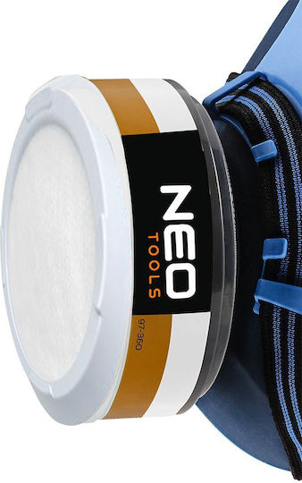 Neo 3M Sicherheitsmaske Halbes Gesicht Grau