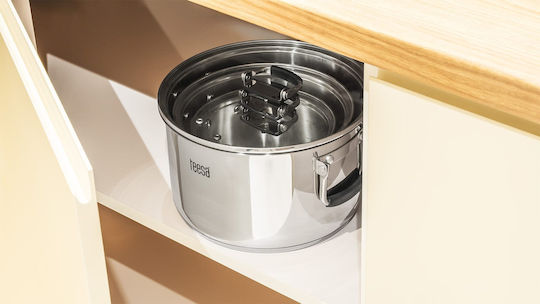 Teesa Cook Prime Cookware Set from Stainless Steel with Ceramic Coating 6 Pieces