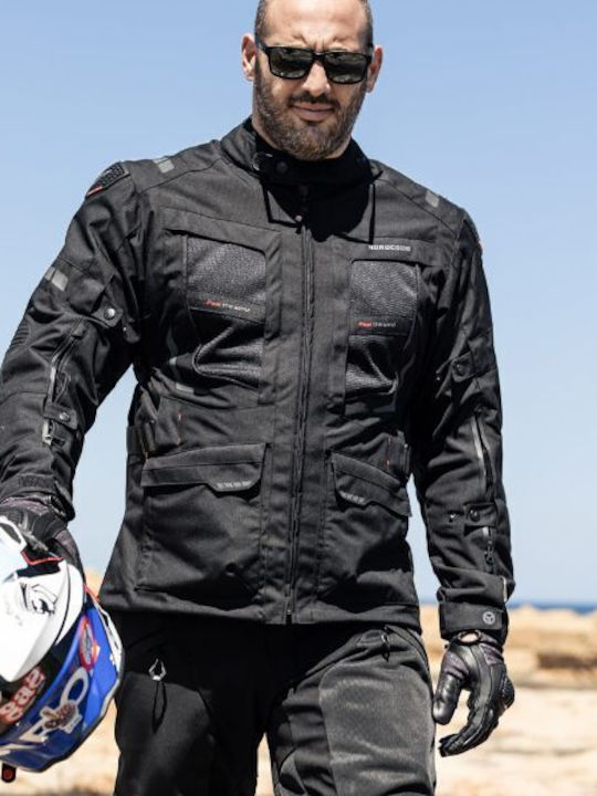 Nordcode Dakar Evo Ii Ανδρικό Μπουφάν Μηχανής 4 Εποχών Αδιάβροχο Μαύρο