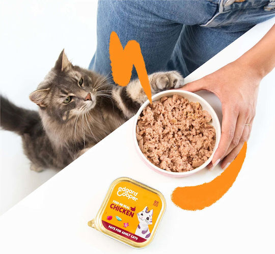 Edgard Cooper Chicken Paté Wet Food for Adult Cats with Chicken Grain Free 85gr
