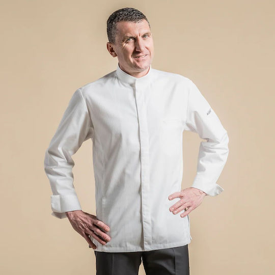 Clement Design Kochjacken 100% Baumwolle Weiß Alicante White