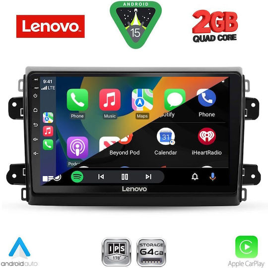 Lenovo Ηχοσύστημα Αυτοκινήτου για Fiat Ducato 2021-2026 (Bluetooth/USB/WiFi/GPS/Apple-Carplay/Android-Auto) με Οθόνη Αφής 9"