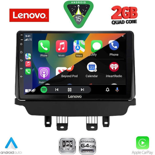 Lenovo Автомобилна Аудио Система за Mazda CX-3 2014-2023 (Bluetooth/USB/Wi-Fi/GPS/Apple CarPlay/Android Auto) с Touch Screen 9"