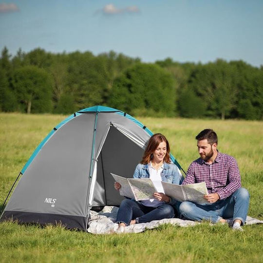 Nils Extreme Campingzelt Iglu Grau 3 Jahreszeiten Für 2 Personen 205x150x105cm