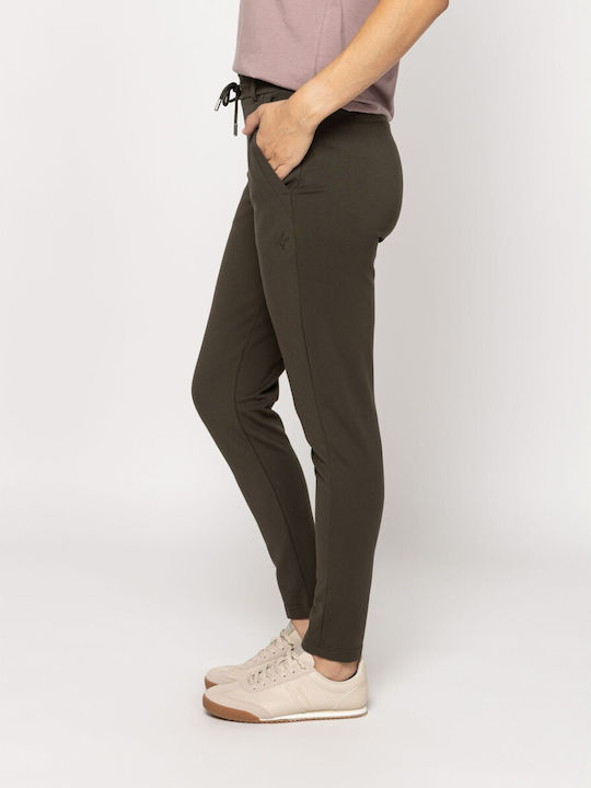 Women's Fabric Trousers Forest