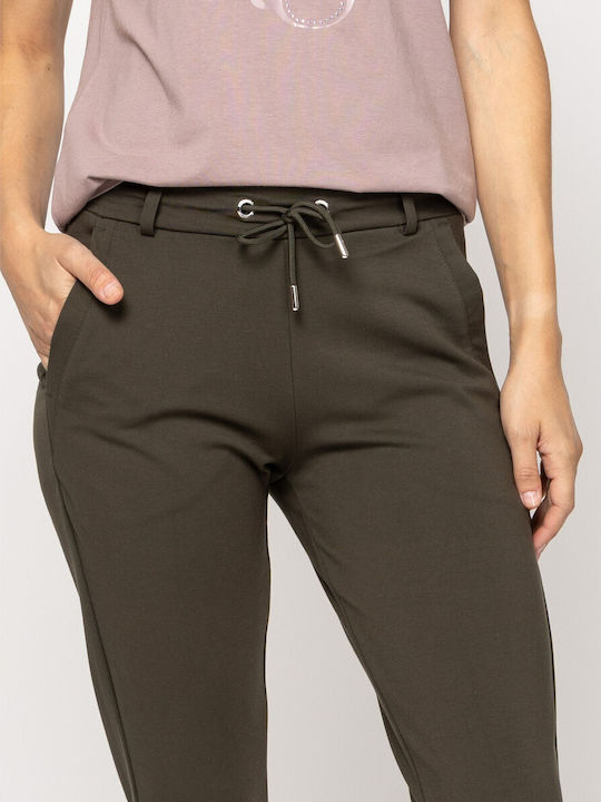 Women's Fabric Trousers Forest