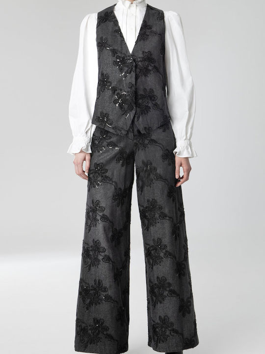 Moutaki Damen Stoff Pantaloona