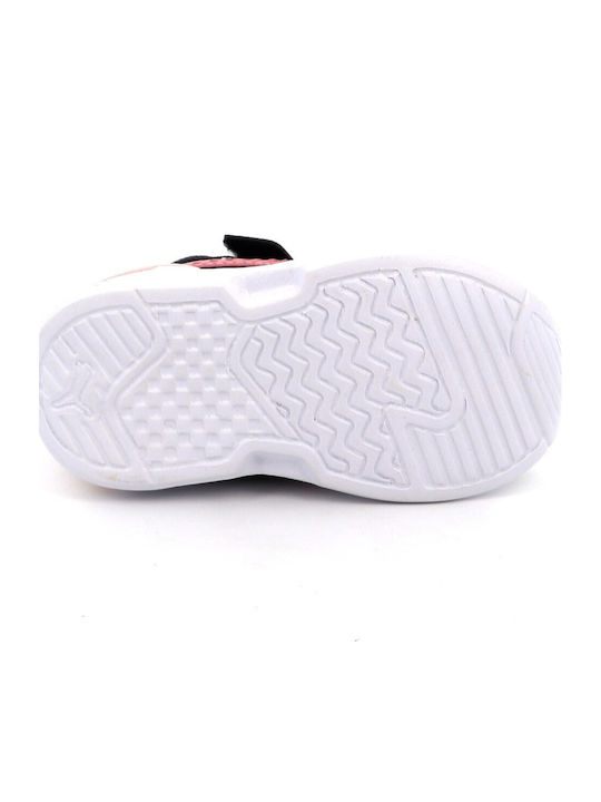 X-ray 3 Lt Ac Kids Sports Shoes Running with Hoop & Loop Closure Black