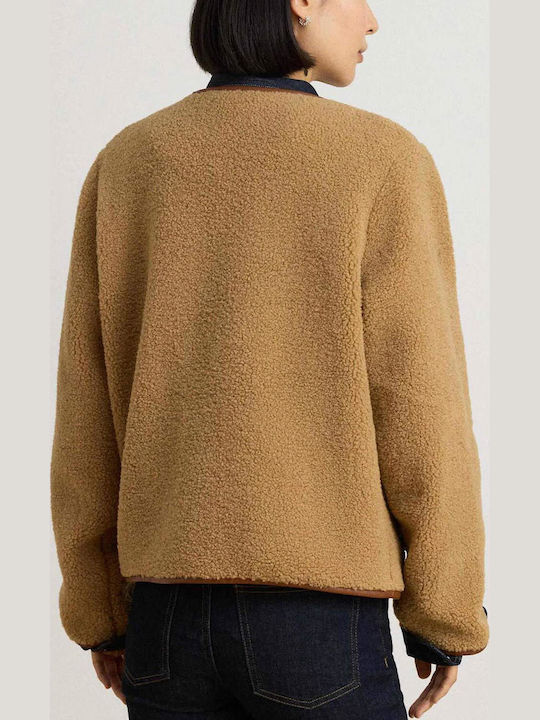 Γυναικείο Μπουφάν για Χειμώνα Medium Beige