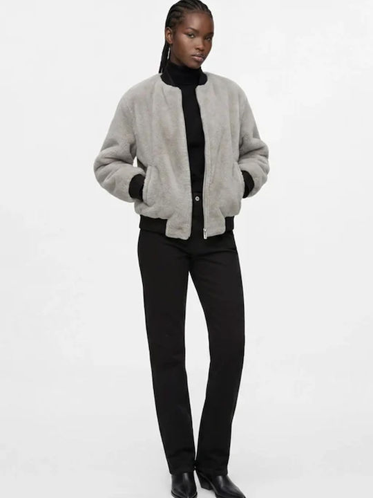 Women's Bomber Jacket Double Sided Egret