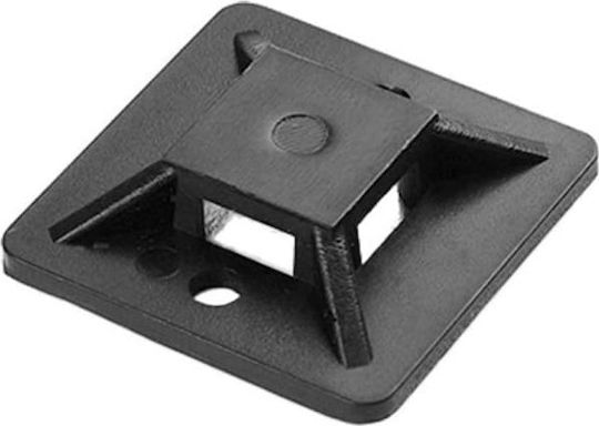 Orno Самозалепваща основа за кабелни връзки 30x30 Mm Черна 50 Бройки Ae-13203/50