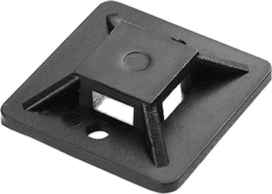 Orno Самозалепваща основа за кабелни връзки 30x30 Mm Черна 50 Бройки Ae-13203/50