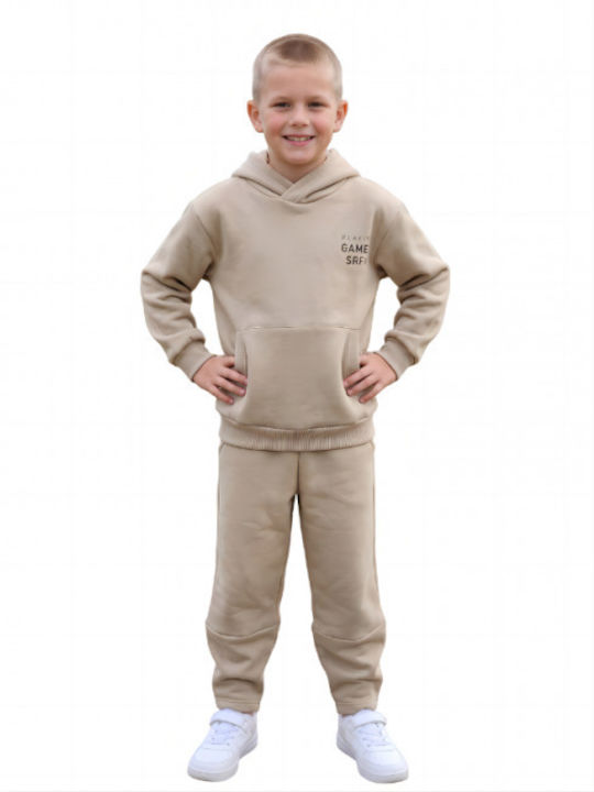 Serafino Kinder Trainingsanzüge Mit Bluse Beige