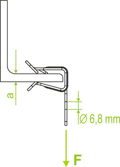 Baks Скоба Zsu1 16/2 8-14mm Галванизирана Пружинна Стомана 797501