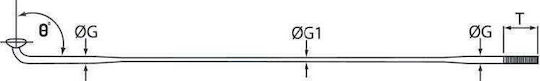 Cn Spoke Verschiedene Fahrradersatzteile Db454 2.0-1.8-2.0mm Edelstahl 258mm Schwarze 144Stück