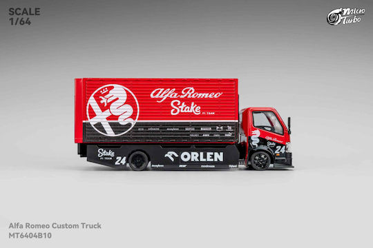 Machetă Auto Remorcă Personalizată Platformă Plat Camion Cutie Alfa Romeo 1:64 Micro Turbo