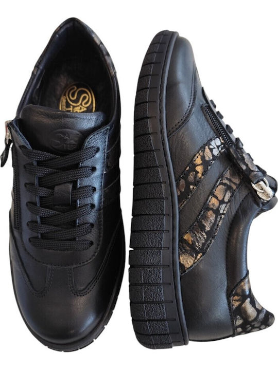 Women's Anatomic Chunky Sneakers Black Print