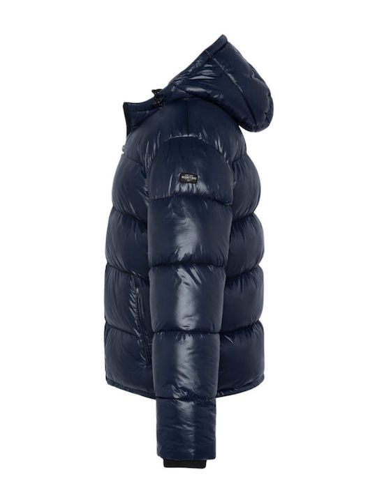 Geacă Puffer Columbus-navy