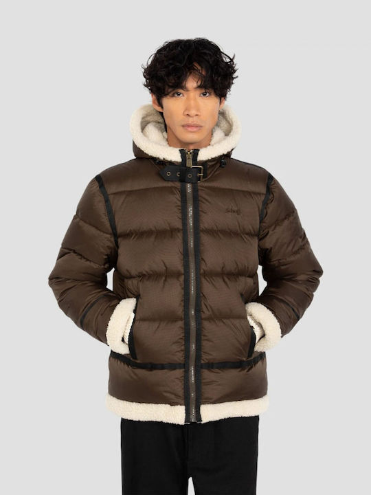 Geacă Puffer Maro