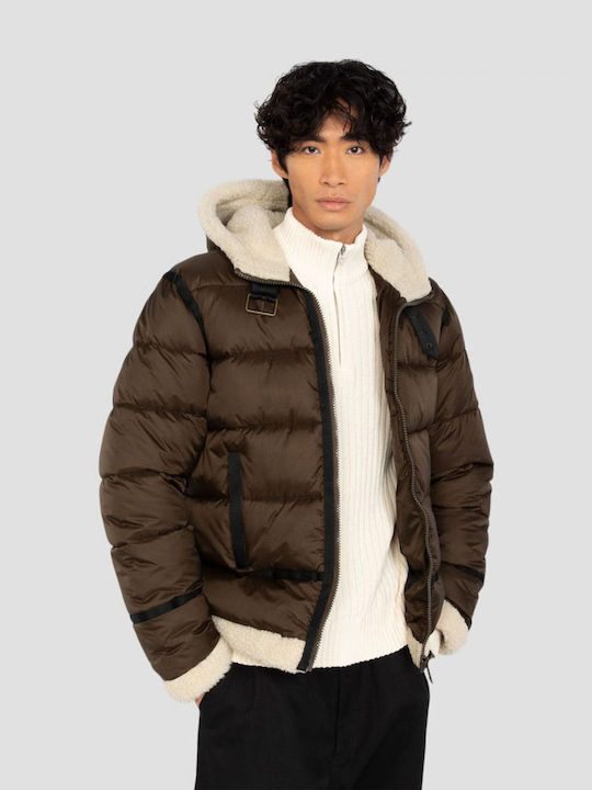 Geacă Puffer Maro