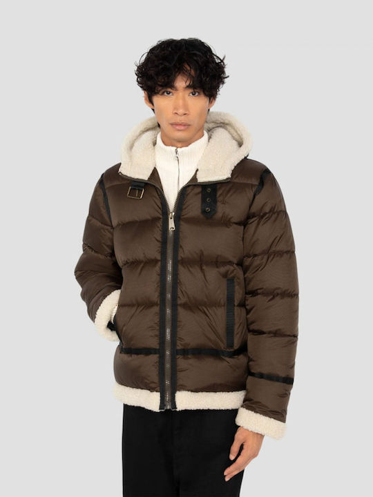 Geacă Puffer Maro