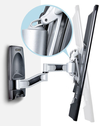 StarTech TV-WALL-MOUNT-65FS Βάση Τηλεόρασης Τοίχου έως 65" και 45kg Ασημί