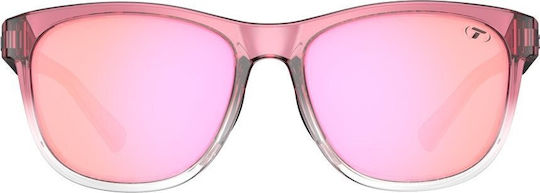 Tifosi Fahrradbrillen mit Rosa Rahmen und Spiegel Linsentyp