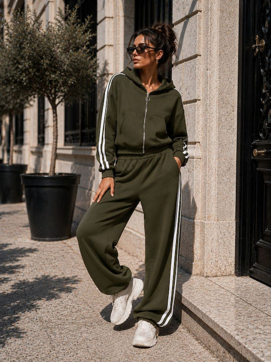 Grüne Damen Jogginghose Set