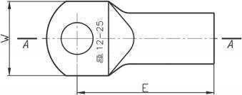 Ergom Electrical Terminals Ring Copper E11KM-01010102400 Set of 100 Pieces